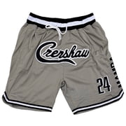 Nipsey Hussle X Kobe Bryant Headgear Classics Crenshaw Mamba Basketball Shorts X-Large, Grey/Black