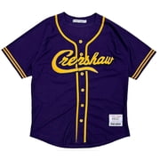 Nipsey Hustle Crenshaw X Kobe Bryant Mens Headgear Classics Embroidered Baseball Jersey -Large, Purple