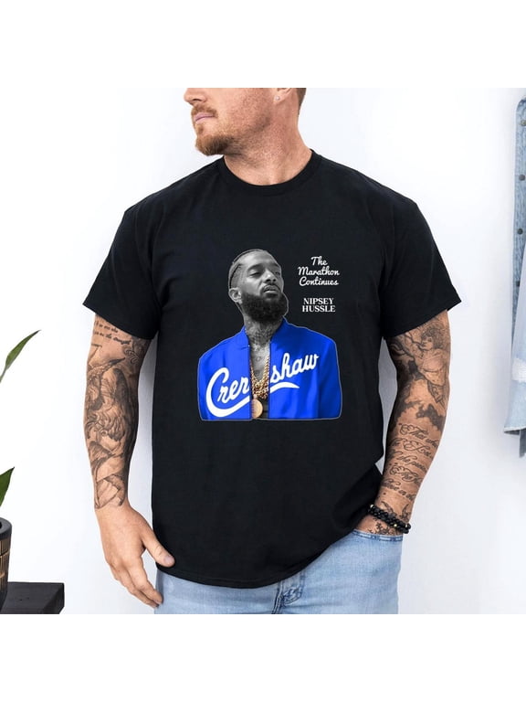 Nipsey Hustle The Marathon Continues Tshirt. High quality Tshirt.