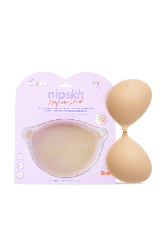 Keep Me Close Adhesive Bra Latte Middy– Reusable Strapless Silicone Bra for Shape & Boost. Medium