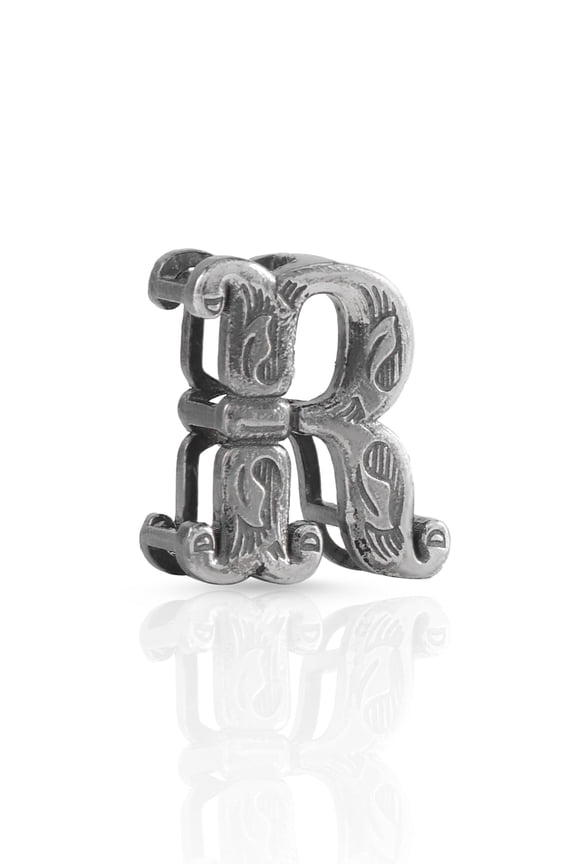 925 Sterling Silver Initial-R Pendant