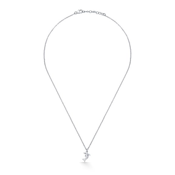 Nipura 925 Sterling Sliver Jumping Dolphin Necklace