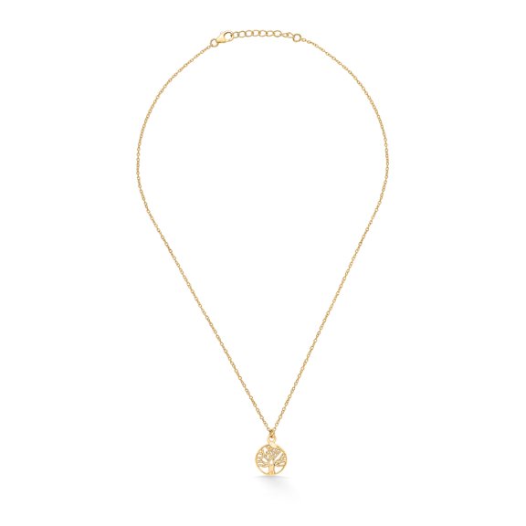 Nipura 925 Sterling Sliver Wise Tree Necklace- Golden