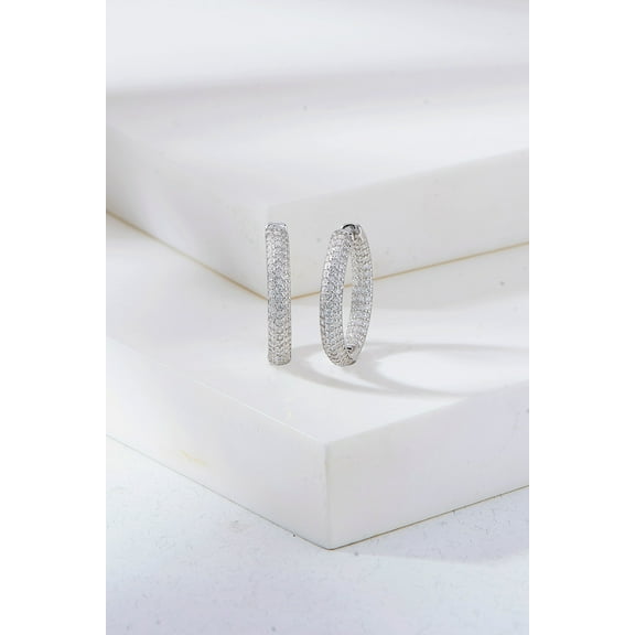 Nipura Sterling Silver Inside Out Nuovo Hoops