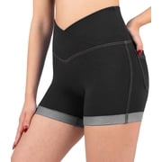 NirJEANS Womens Short Jeggings - Sexy Jeans Shorts For Women, High Waisted Crossover Womens Jeggings Booty Shorts for Women 4 4", BlackJeans