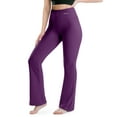 thumbnail image 1 of NirLUX Bootcut Yoga Pants - Soft Leggings For Women Regular & Plus Size Womens Leggings Tummy Control For Gym & Yoga (4 30", Purple), 1 of 6