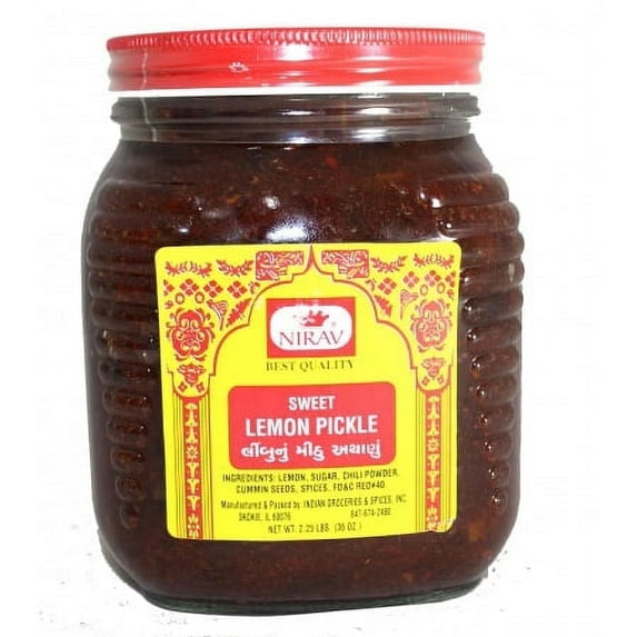 Nirav Sweet Lemon Pickle 2 lbs bottle Pack of 2