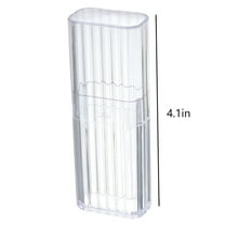 Niriyo 2-Pack Blue Toothpick Travel Case – Clear Mini Boxes Store Floss, Picks & Jewelry, Snap-Lid Organizers for Purse, Car & Office Drawers