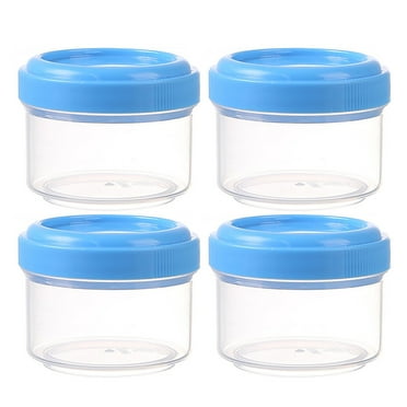Niriyo 4-Pack Mini Condiment Jars Reusable Sauce Dispenser Bottles, Small Kitchen Seasoning Containers with Lids