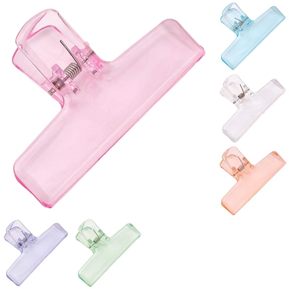 Niriyo Acrylic Paper Clips - 10-Pack Crystal-Clear Document Clamps, Strong Grip Holds 30 Sheets, Non-Marring Edges, Multi-Purpose for Office & Kitchen, Desk Organization