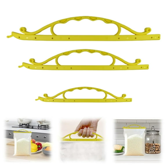 Niriyo Airtight Bag Seal Clips Reusable Chip Closers | Large Handle Food Preserver For Snacks Pet Food Pantry Storage