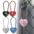 thumbnail image 1 of Niriyo Heart Shaped Combination Lock D – Small Cable Padlock for Locker, Backpack, Travel, or Romantic Gift, Heart-Shaped Design & 4-Digit Code, Perfect for Valentine's, Anniversaries, or Couples, 1 of 9