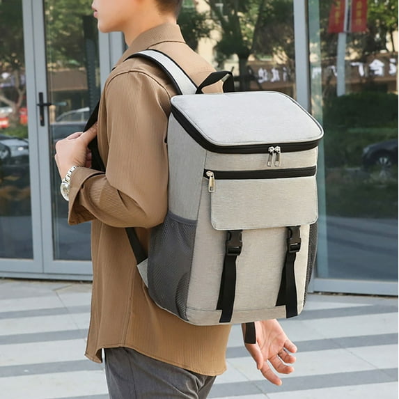 Niriyo Insulated Cooler Backpack Leakproof Picnic Bag | 30-Can Capacity Soft-Sided Food Carrier For Camping Hiking Beach