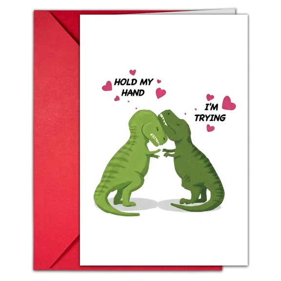 Niriyo Valentine's Day Couple Card Set – Fun Handwritten Love Cards & Envelopes, Romantic Note Cards for Valentine's Greeting, Gift Tag Assortment, or Love Note Stationery, 10-Pack & Unique Designs