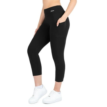 Nirlon 7/8 Capri Leggings For Women - High Waisted Leggings With Pockets
