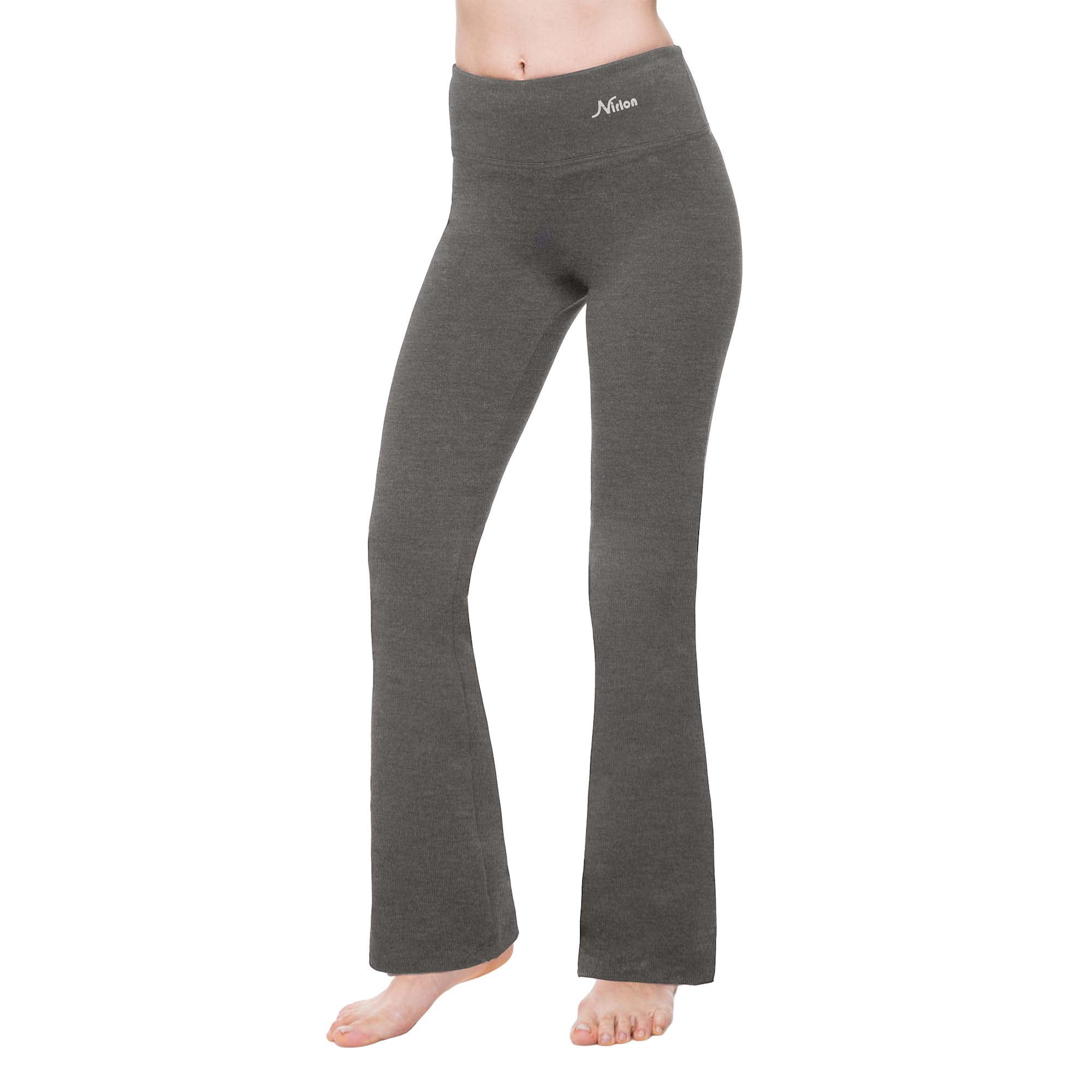Nirlon Bootcut Yoga Pants - Wide Leg Pants, Dressy Flare Leggings For Women