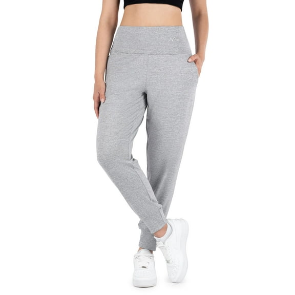 Nirlon Lightweight Joggers For Women - Athletic Womens Joggers With Pockets, Workout Leggings For Women - Breathable Stylish Womens Sweatpants For Gym And Yoga Pants (M 26", ME Grey)