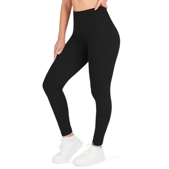 Nirlon NirLUX Womens Leggings - Womens High Waisted Yoga Pants For Gym & Yoga, Smooth Soft Leggings For Women (16 26", Black)