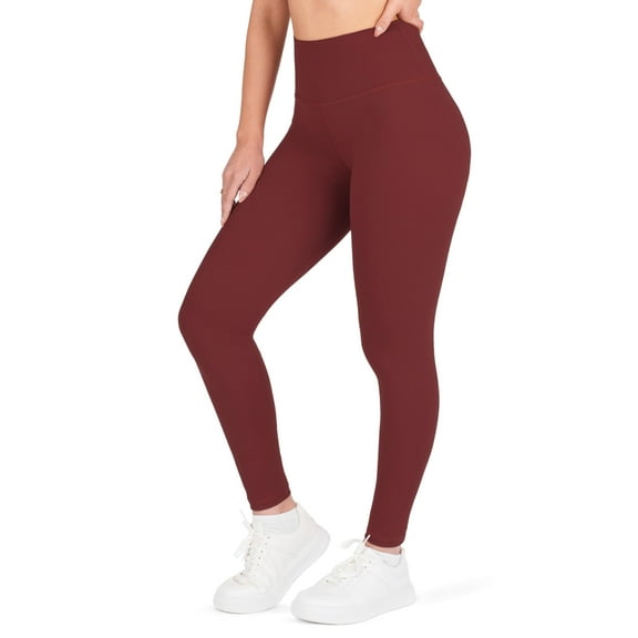 Nirlon NirLUX Womens Leggings - Womens High Waisted Yoga Pants For Gym & Yoga, Smooth Soft Leggings For Women (18 26", Rio Red)