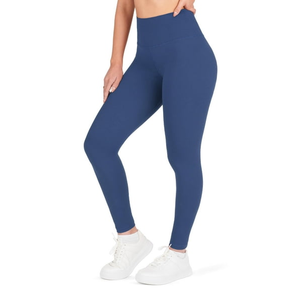 Nirlon NirLUX Womens Leggings - Womens High Waisted Yoga Pants For Gym & Yoga, Smooth Soft Leggings For Women (6 26", Navy)