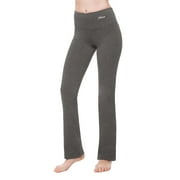 Straight Leg Yoga Pants For Women - High Waisted Workout Leggings