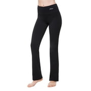 Nirlon Straight Leg Yoga Pants For Women - High Waisted Workout Leggings