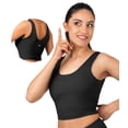 thumbnail image 1 of Nirlon Y Back Adjustable Sports Bras For Women - Nirlux Camisole Sports Bra, Stretchy Womens Tops Soft Workout Tops For Women (Black, 10), 1 of 6