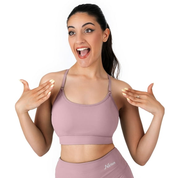 Nirlon Y Back Adjustable Sports Bras For Women - Nirlux Camisole Sports Bra, Stretchy Womens Tops Soft Workout Tops For Women (Lilas, 8)