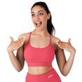 thumbnail image 1 of Nirlon Y Back Adjustable Sports Bras For Women - Nirlux Camisole Sports Bra, Stretchy Womens Tops Soft Workout Tops For Women (Magenta, 12), 1 of 6