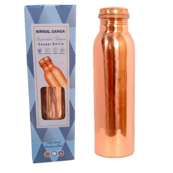 Nirmal Ganga Copper Bottle for Water 1 Lit. pack of 1