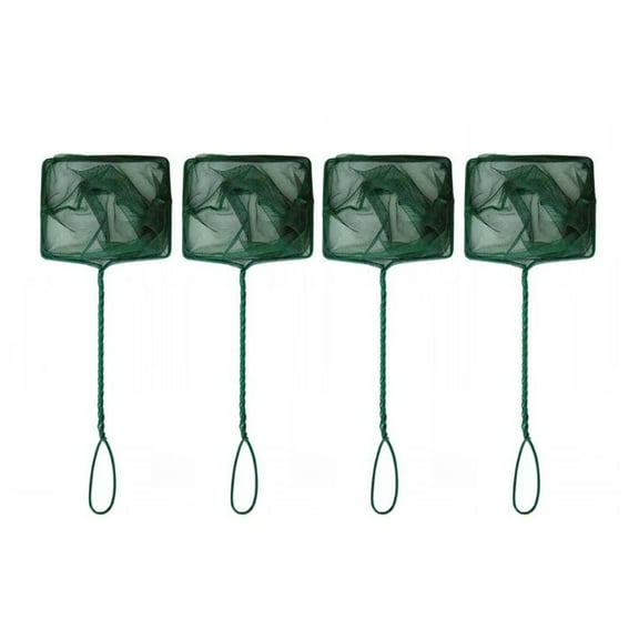 Nirox Aquarium Fish Net 5" Green, 4-pack