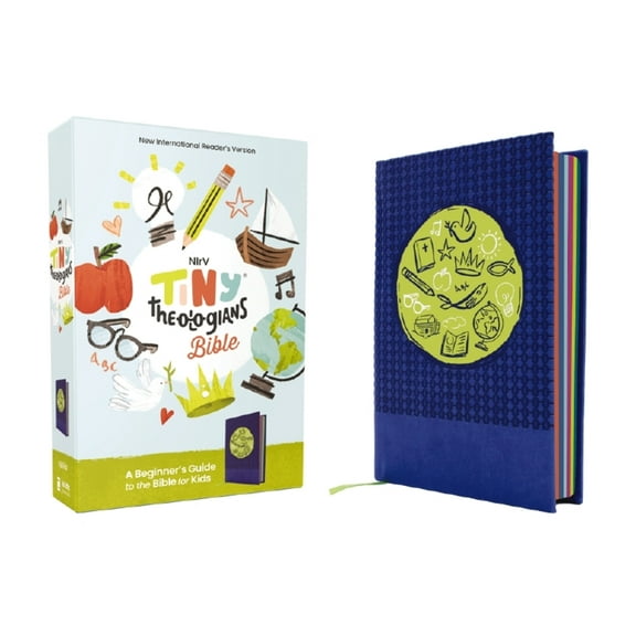 Nirv, Tiny Theologians Bible, Leathersoft Over Board, Blue, Comfort Print: A Beginner's Guide to the Bible - For Ki, (Hardcover)
