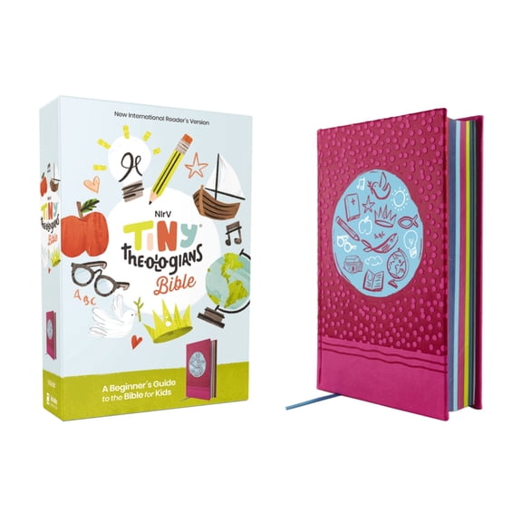 Nirv, Tiny Theologians Bible, Leathersoft Over Board, Pink, Comfort Print: A Beginner's Guide to the Bible - For Ki, (Hardcover)