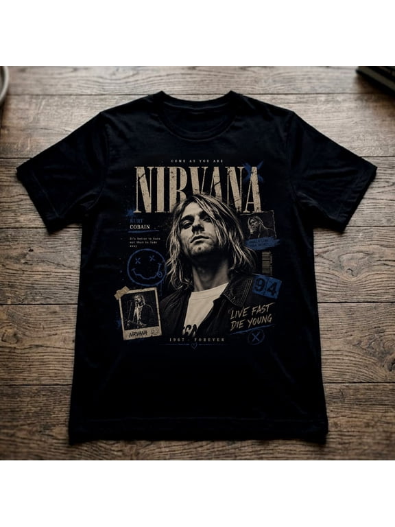 Nirv@na Retro 1994 Live Fast Die Young Style Shirt, Alternative Band Merchandise Apparel