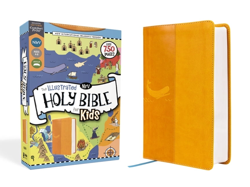Sinai 3本 Nirv, the Illustrated Holy Bible for Kids, Leathersoft, Yellow
