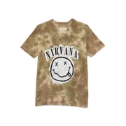 Nirvana Boys Tie Dye Graphic Tee with Short Sleeves, Sizes 4-18