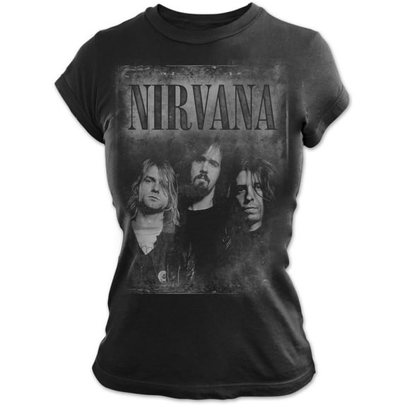 Nirvana Faded Faces Junior Top Medium Black