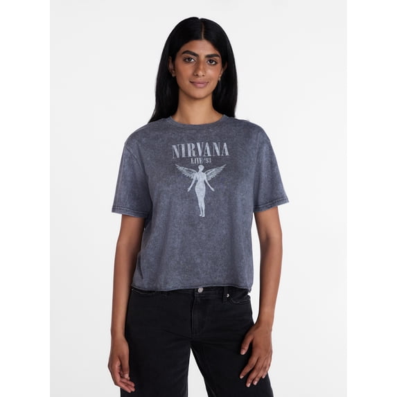 Nirvana Women's In Utero Graphic Tee with Short Sleeves, Sizes XXS-XXL