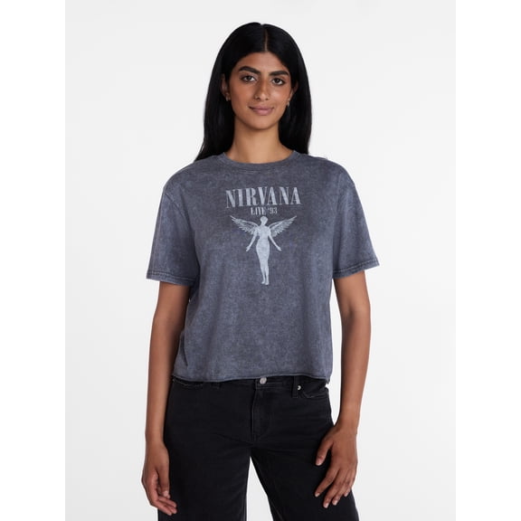 Nirvana Women's In Utero Graphic Tee with Short Sleeves, Sizes XXS-XXL