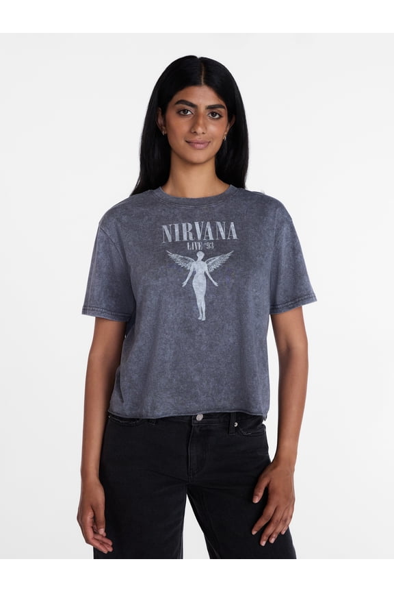 Women's In Utero Graphic Tee with Short Sleeves, Sizes XXS-XXL