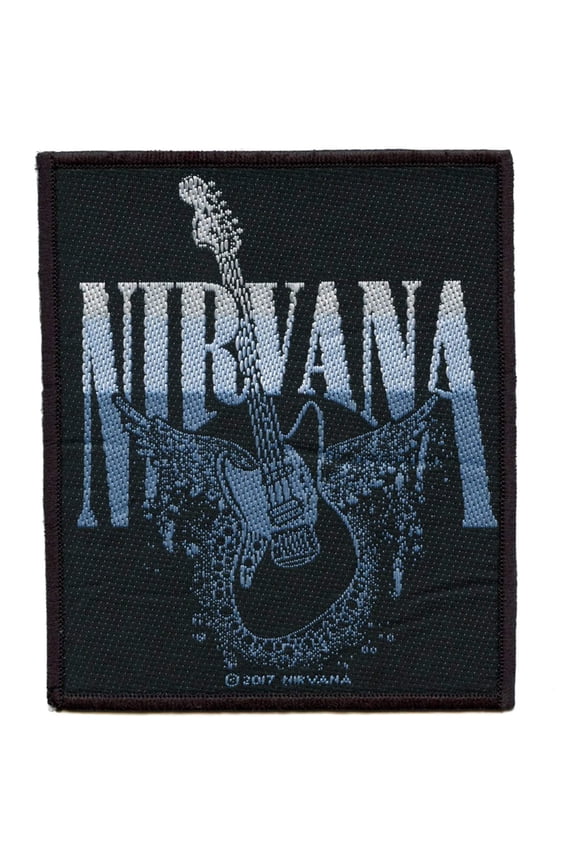 Nirvana Jag-Stang Wings Patch Grunge Fender Kurt Cobain Sublimated Iron On