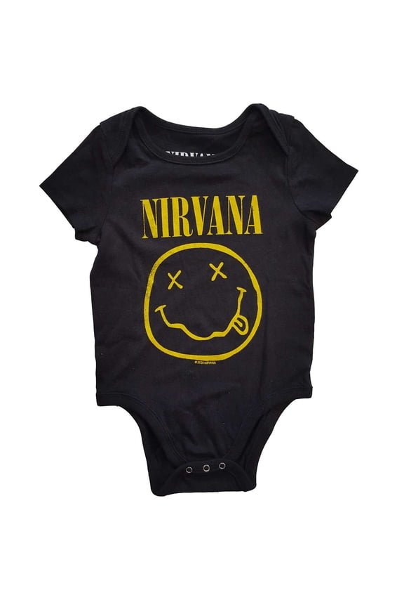 Nirvana Kids Baby Grow: Yellow Smiley (3-6 Months)