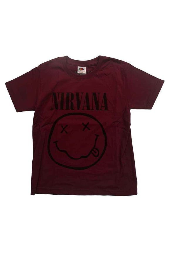 Nirvana Kids T-Shirt: Grey Smiley (13-14 Years)