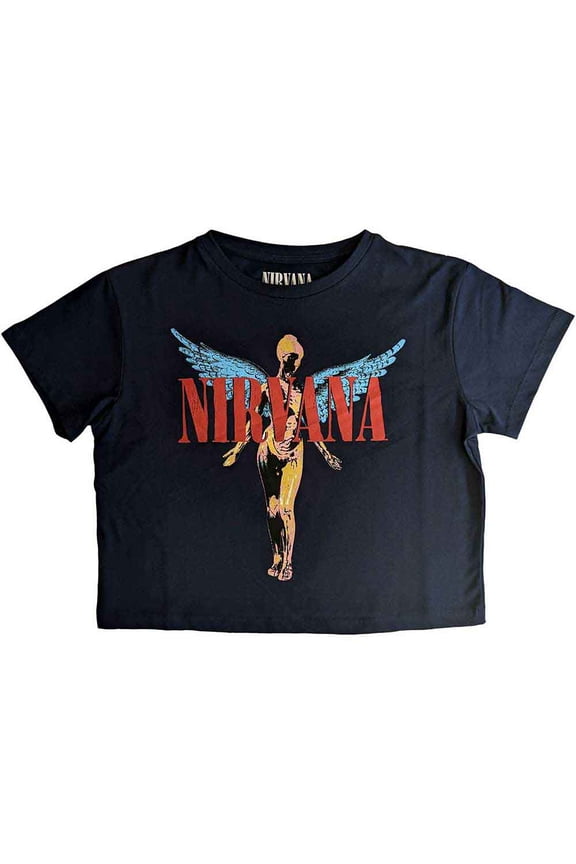 Nirvana Ladies Crop Top: Angelic (Large)