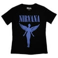 thumbnail image 1 of Nirvana Ladies T-Shirt: Angelic Blue Mono, 1 of 3