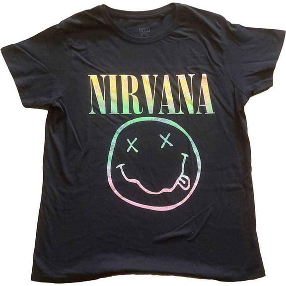 Nirvana Ladies T-Shirt: Sorbet Ray Smiley (10)