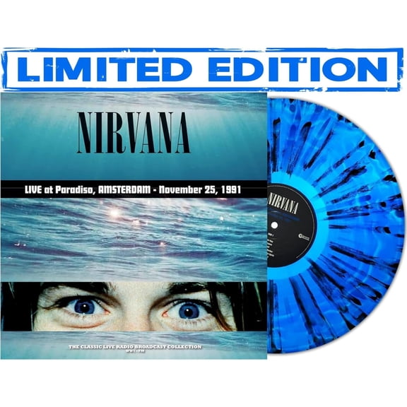 Nirvana  Live at Paradiso, Amsterdam 1991  Limited Color Edition [LP] [Blue Splatter Vinyl]