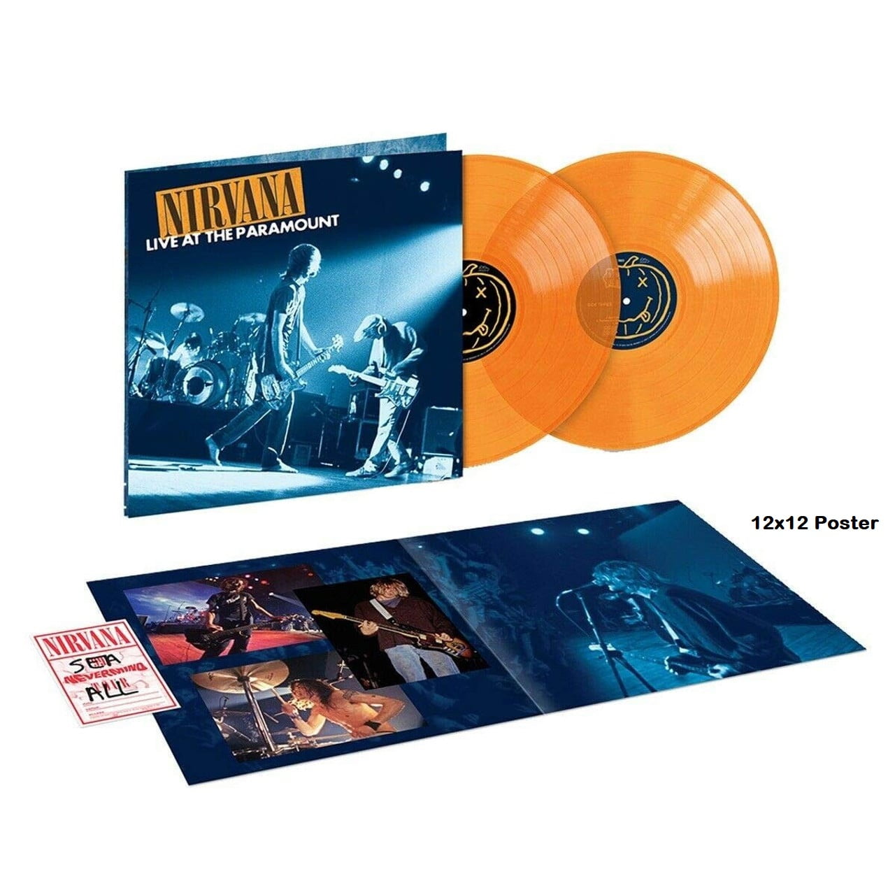 Nirvana Live at the Paramount Exclusive Limited Edition Transparent Orange Color Vinyl 2xLP Record