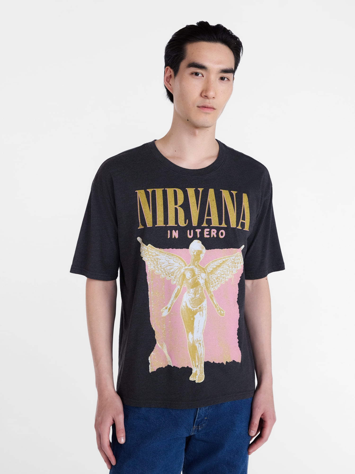 Nirvana Men's and Big Men's In Utero Graphic Tee with Short Sleeves, Sizes XS-5XL