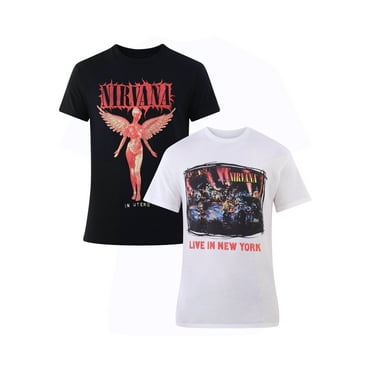 Nirvana Men's & Big Men's In Utero Graphic Tees with Short Sleeves, 2-Pack, Sizes S-3XL